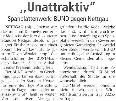 BUND gegen Nettgau! Artikel von (hof)