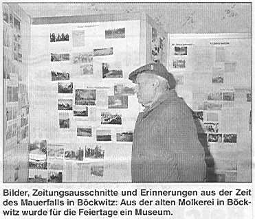 Böckwitz, Erinnerungen in der alten Molkerei. Artikel von Monika Schmidt